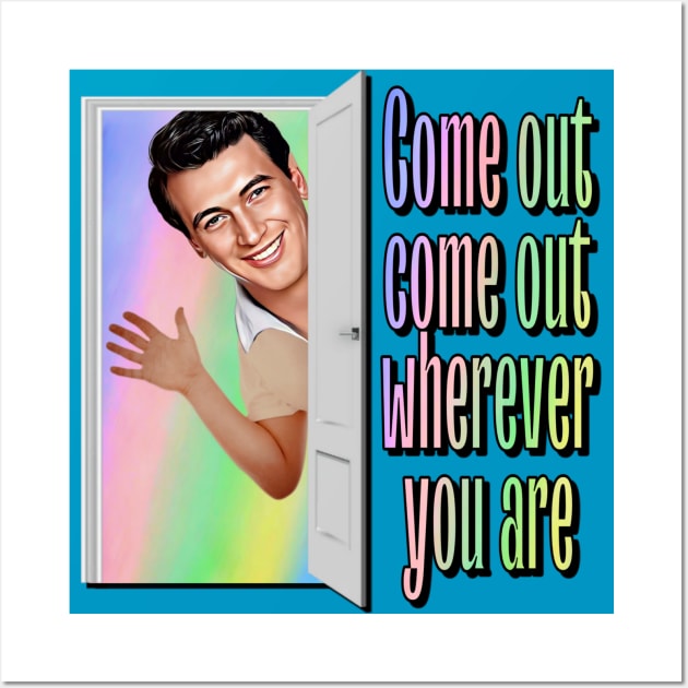 Rock Hudson - Gay Pride Wall Art by Zbornak Designs